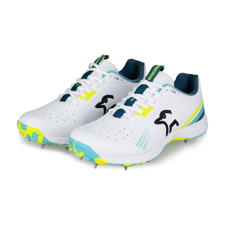 Kookaburra Senior KC 3.0 Spike Cricket Shoe 2026 - Aqua/Yellow