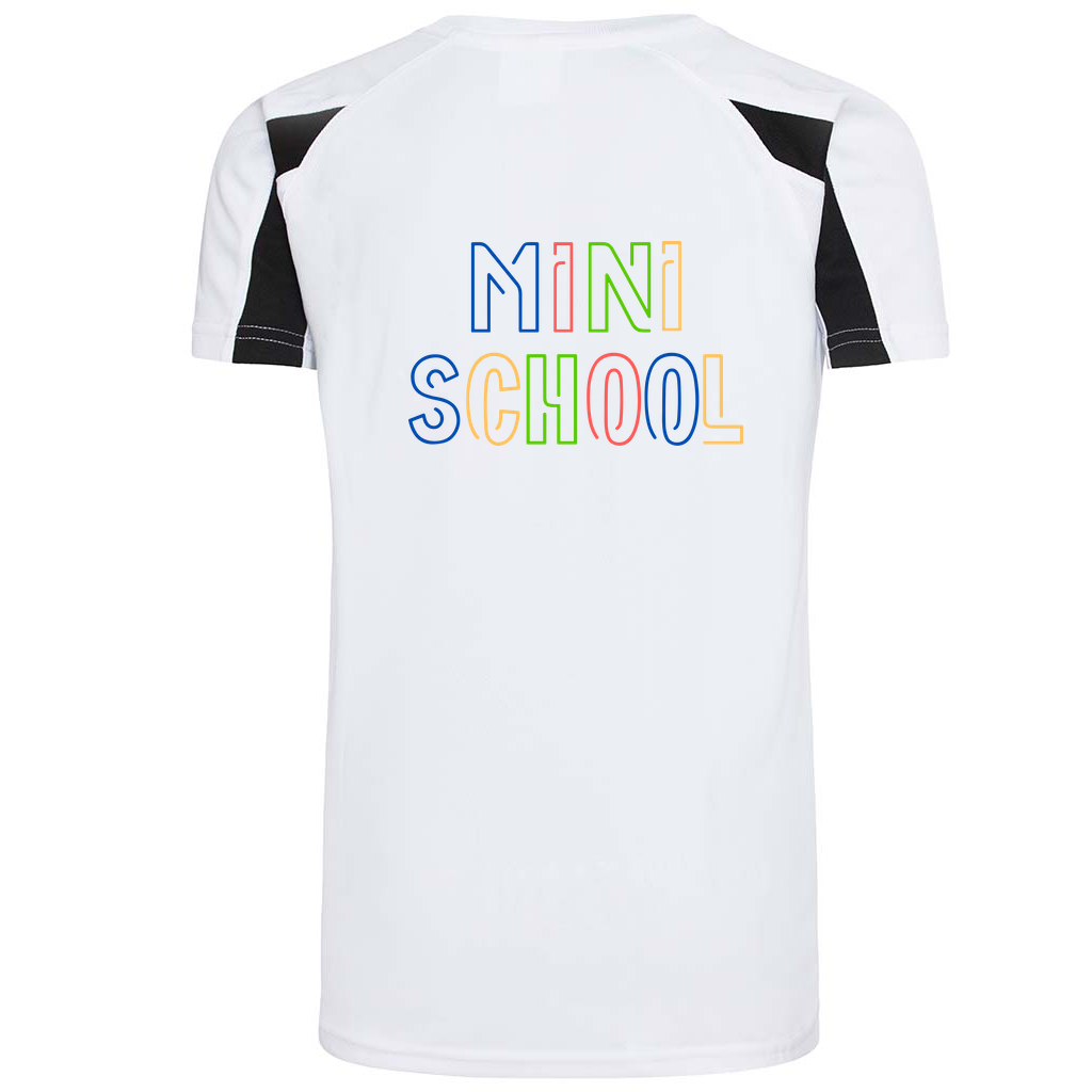 DWSS Mini School T-Shirt, white/black