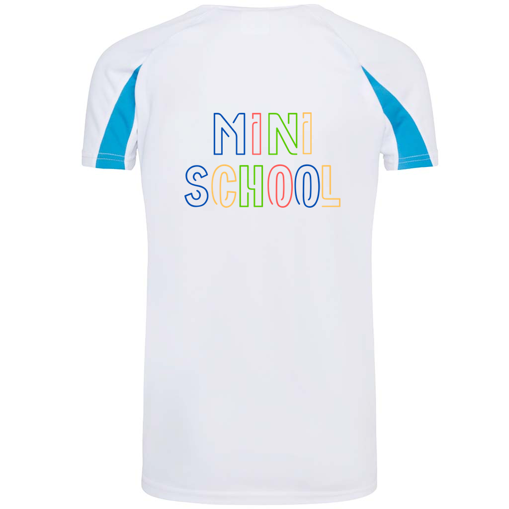 DWSS Mini School T-Shirt, white/blue