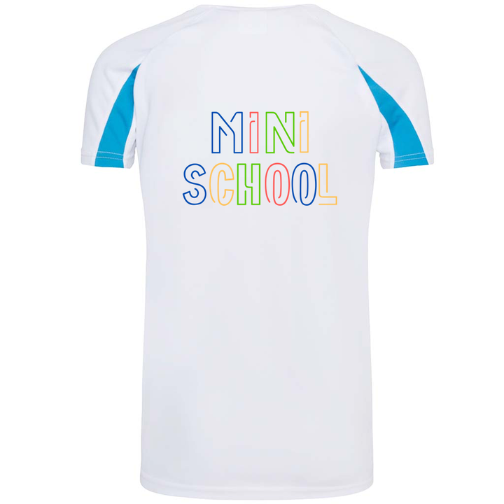 DWSS Mini School T-Shirt, white/blue