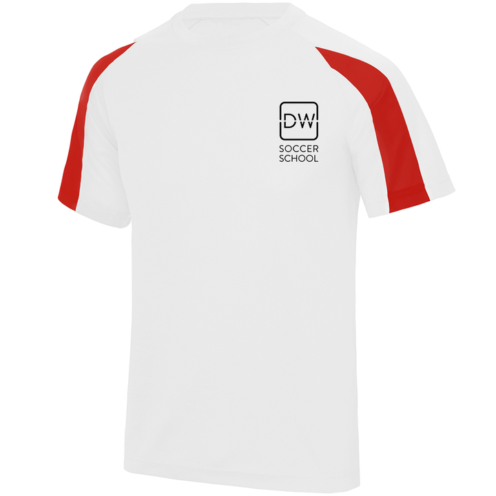 DWSS Mini School T-Shirt, white/red
