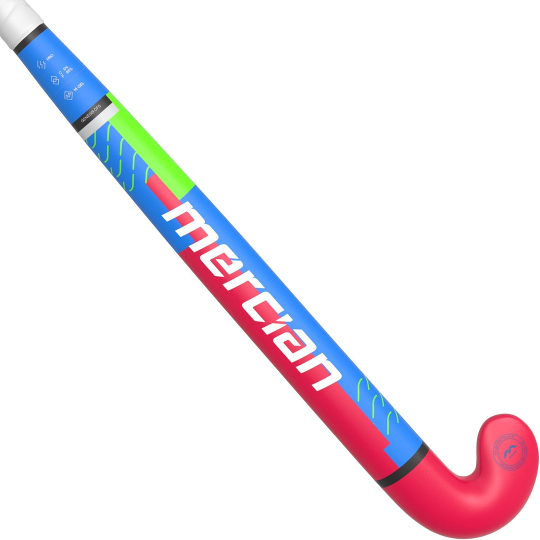 HSGECF5 Hockey Stick RUB_CF_5_Rubine_Pro_Flat_Back_HALF