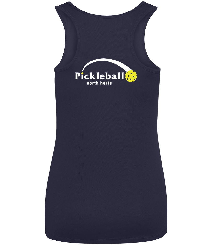 North Herts Pickleball Female Vest Top, Navy