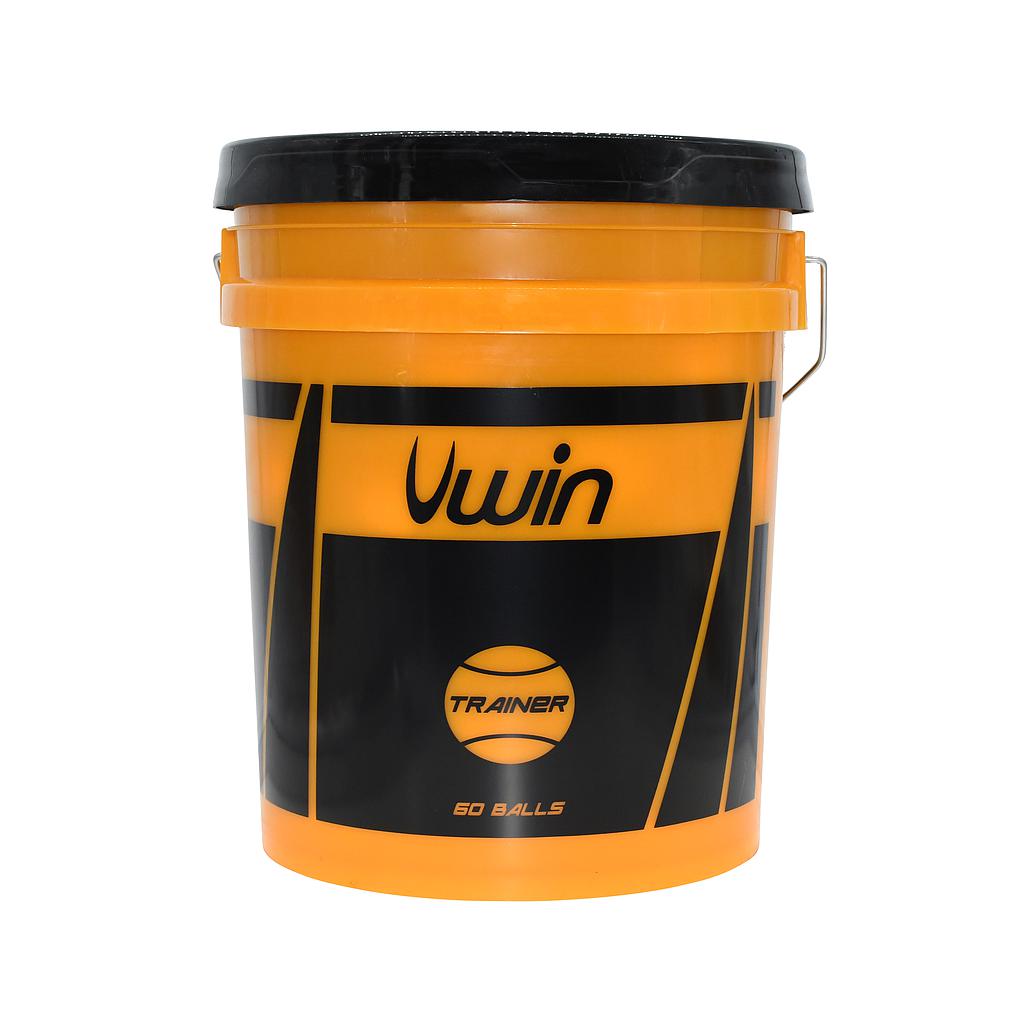 Uwin Trainer Tennis Balls -  60 Ball Bucket