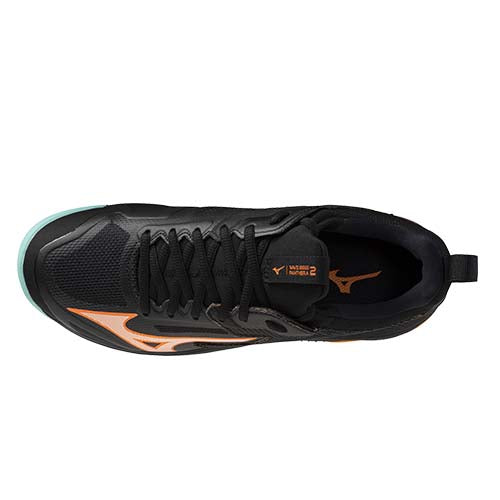 Mizuno Wave Panthera 2 2025 - Black/Tangelo/Ice Green