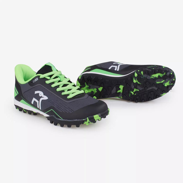 Kookaburra Orbit Junior Hockey Shoe - Black/Lime 2024/25