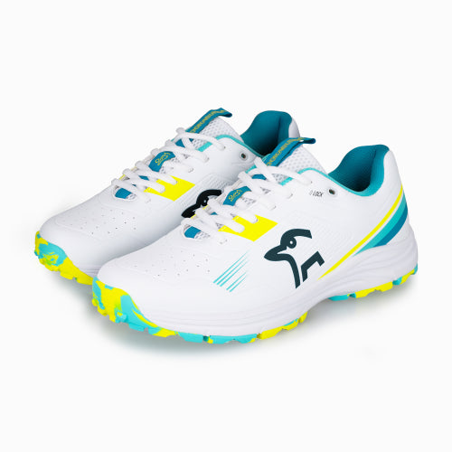 Kookaburra Senior KC 3.0 Rubber Cricket Shoe 2026 - Aqua/Yellow